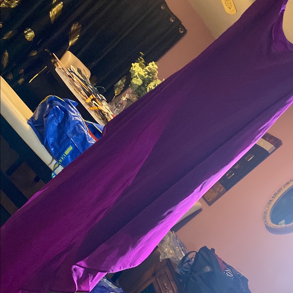 MM Couture Long Sleeve Purple Dress